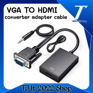 1080p full hd vga to hdmi converter adapter cable compatible with audio output vga hd adapter for laptop to hdtv project