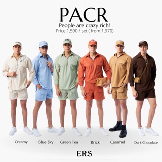 เสื้อเชิ้ต+กางเกงขาสั้น+หมวก (PACR SET) ผ้าลูกฟูก ไม่หนา ไม่คัน