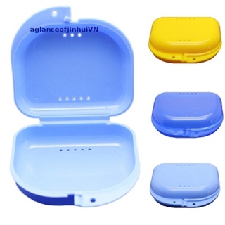 [aglanceofjinhui]  Orthodontic Retainer Denture Storage Case Box Mouthguard Container Tray [ZKM]