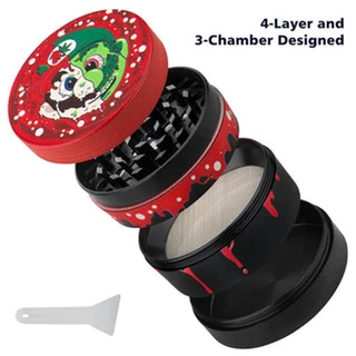 ที่บดสมุนไพร เครื่องบดสมุนไพร เครื่องบดยาสูบ 4 ชั้น Grinder 63mm ที่บด บดสมุนไพร