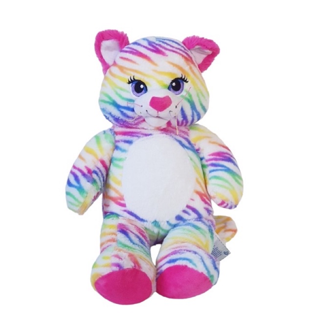 Build a Bear Rainbow Stripes Tiger Kitty Cat 17" บิวท์ อะ แบร์ ตุ๊กตาแสนสวยหลากหลายในรูปแบบต่าง ๆ