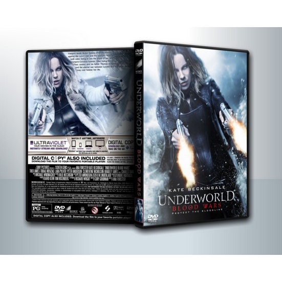 [ DVD Movie มีปก+สกรีนแผ่น-ไม่มีกล่อง ]  Underworld EVOLUTION  Rise Of The Lycans Awakening สงคราม โค่นพันธุ์อสูร 1-4