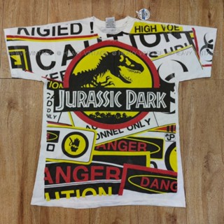 JURASSIC PARK OVERPRINT BOOTLEG MOVIE เสื้อวง เสื้อหนัง