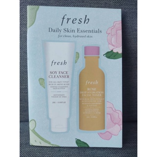 (Tester แบบซอง) Fresh Daily skin Essential : cleanser 2 ml + toner 2 ml