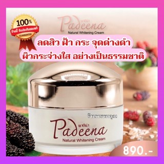 Padeena ครีมบำรุงผิวหน้า แถมฟรีสบู่ล้างหน้า พาดีน่า ลดสิวฝ้ากระจุดด่างดำรอยเหี่ยวย่น กระปุกเดียวเห็นผล