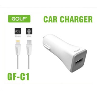 Golf  รุ่น c1 หัวชาร์จในรถ 1USB 1A  รูปทรงกะทัดรัด น้ำหนักเบา