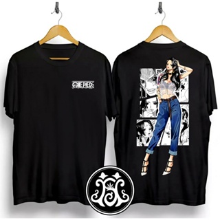 เสื้อยืด 2022 New One Piece TShirt  Cotton Unisex Men Women Round Neck Short Sleeve Baju Lelaki Wanita Ready Stock_39