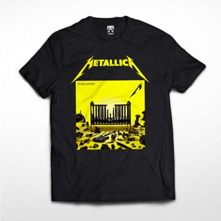 Kaos BAND METALLICA เสื้อยืดลําลอง แขนสั้น พิมพ์ลายอัลบั้มเพลงร็อคเธรช 72 ฤดูกาล สําหรับผู้ชาย และผู้หญิง