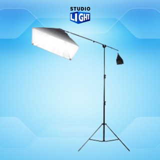 ชุดไฟสตูดิโอ Light Softbox Boom Arm E27 50x70 CM ไฟสตูดิโอ LED ไฟถ่ายภาพ ไฟถ่ายวีดีโอ ไฟต่อเนื่อง ไฟซอฟต์บ็อก