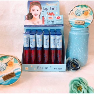 ⚡FLASH SALE⚡♡พร้อมส่ง Sasimi No S928Lip Tint light long lasting one kiss is outstanding (24pcs in a box)