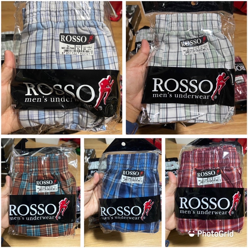 บ็อกเซอร์ Rosso Boxer Original รุ่น wc-01760 (แบบยาวพิเศษ) ของแท้ 100%
