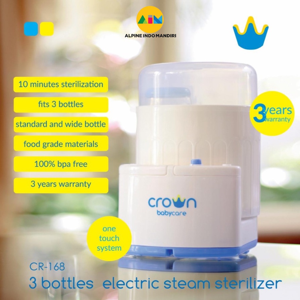 CROWN 3 ขวด STEAM STERILIZER CR168