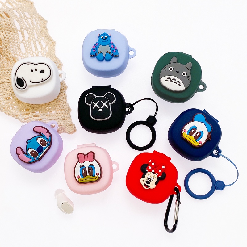 เคสการ์ตูนน่ารักสําหรับ Baseus WM01 / WM02 หูฟังป้องกันกรณีซิลิโคน Soft Case
