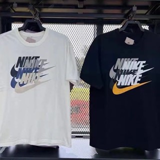 เสื้อคอกลม แขนสั้น ผ้าฝ้ายแท้ พิมพ์ลายสี่ตะขอ ทรงหลวม ขนาดใหญ่ สไตล์สตรีท สําหรับผู้ชาย และผู้หญิง