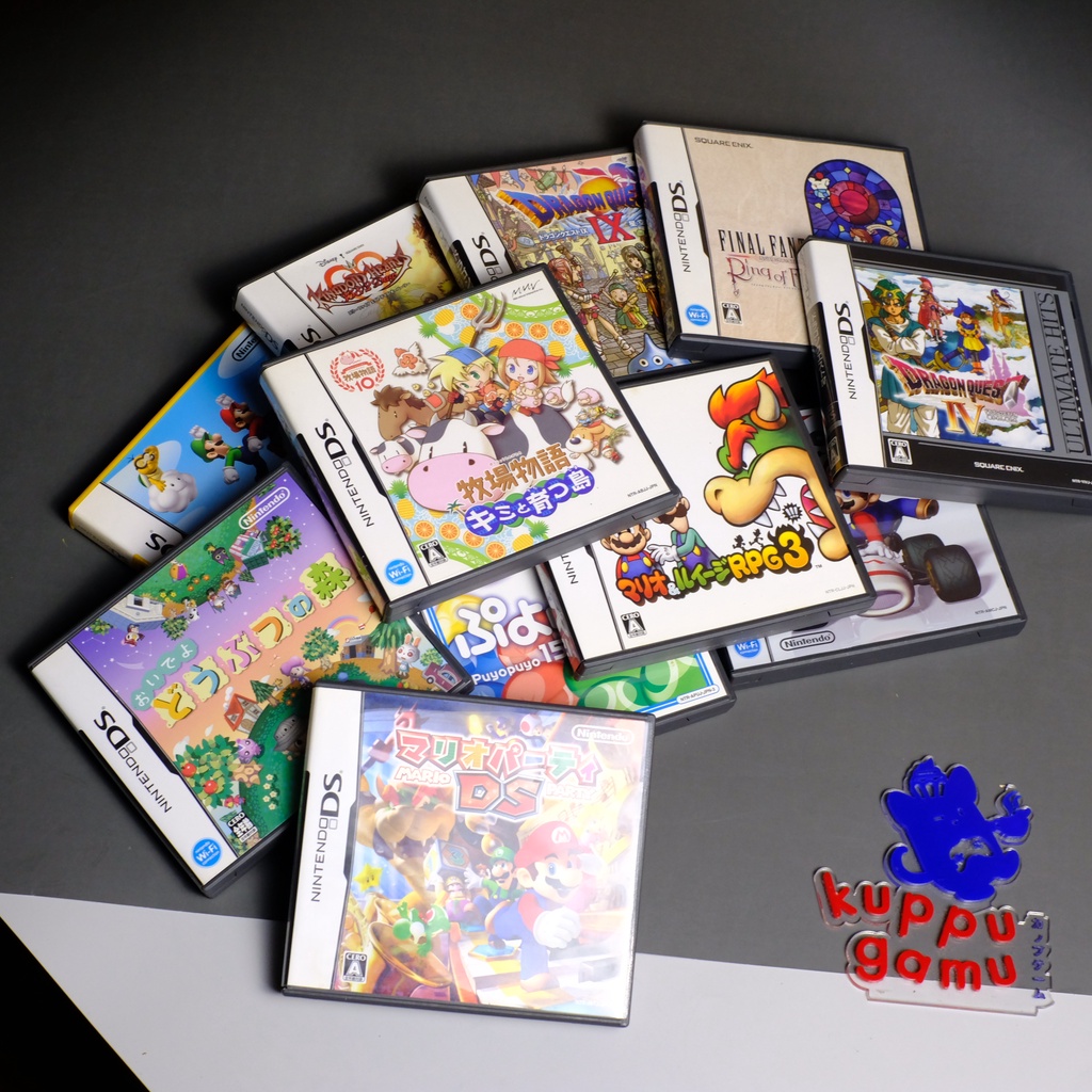[Japan] DS Nintendo ตลับเกมของแท้ - Game Monster Hunter Mario Luigi Kirby Animal Crossing Taiko Zeld