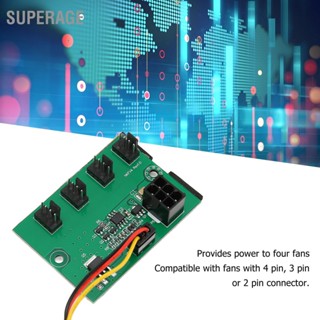 BSuperage ตัวควบคุมความเร็วพัดลม Pc Dc 12V Pwm 4 ทาง 11.8 นิ้ว ติดตั้งง่าย สําหรับเคสคอมพิวเตอร์