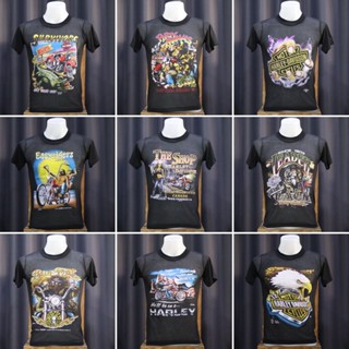 เสื้อยืดฮาเล่ผ้าบาง3D EMBLEM ผ้ามุ้ง เสื้อยืดวินเทจ [S/M/L/XL]