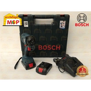 Bosch ขันบล๊อคกระแทกไร้สาย 18V GDR 180-Li แบต 2 ก้อน 1.5 Ah #06019G51K0