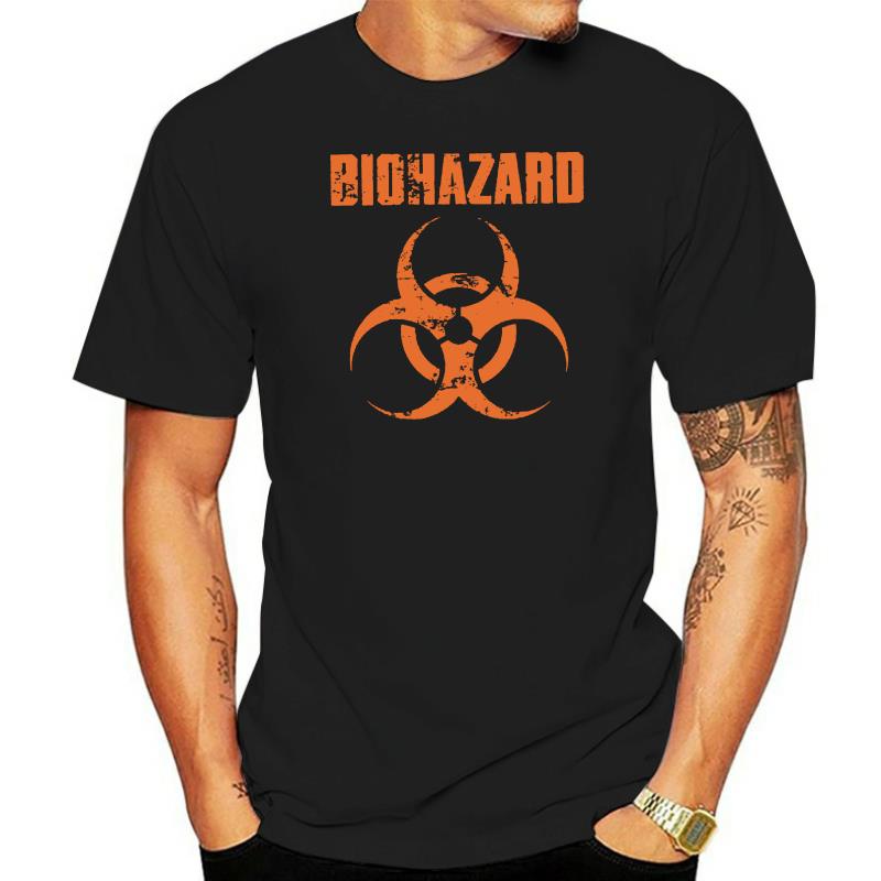 เสื้อยืด พิมพ์ลายโลโก้ Biohazard พลัสไซซ์