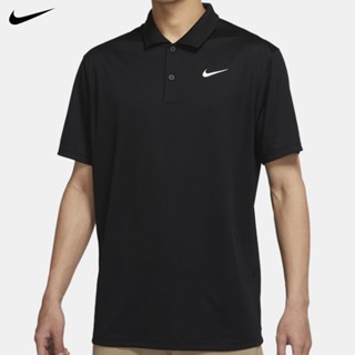 Nike ของแท้ 100% DRI-FIT เสื้อโปโลแขนสั้น คอปก สําหรับผู้ชาย เหมาะกับการเล่นกีฬากอล์ฟ DH0823