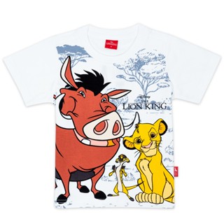 [พร้อมส่ง] เสื้อยืด พิมพ์ลายสิงโต Lion King Simba สําหรับเด็กผู้ชาย