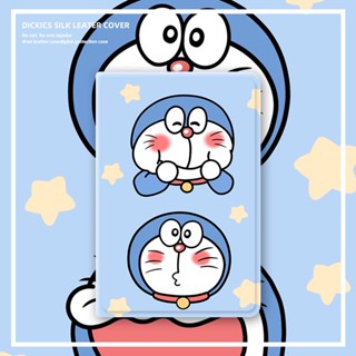 doraemon เคสไอแพด mini 6 air 1/2/3 4/5 เคส 10.2 gen 7/8/9 cartoon case gen10 pro11 2021 เคส หลังใส มีช่องใส่ปากก