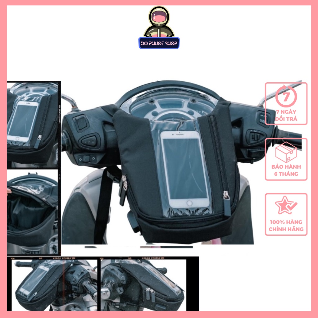 กระเป๋าติดแฮนด์มอเตอร์ไซค์แนวตั้งสําหรับดู Google Map, ที่เก็บของ, กระเป๋าเป้สะพายหลังของแท้