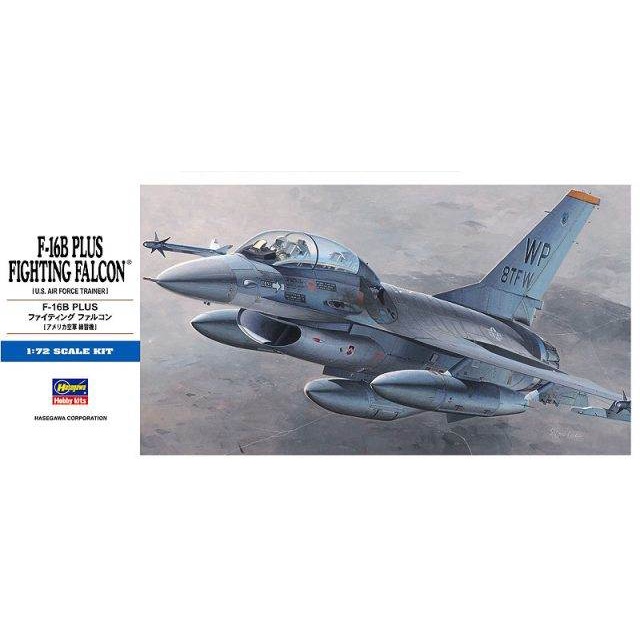พลาสติก โมเดล ประกอบ HASEGAWA สเกล 1/72 F-16B Plus Fighting Falcon (00444)