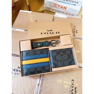 🎉กระเป๋าสตางค์ NEW coach men wallet setได้ครบเลย ค่ะ ตามภาพ