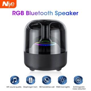 Niye ลําโพงซับวูฟเฟอร์บลูทูธไร้สาย RGB HIFI9D รองรับการโทร คัดลอก แฮร์แมน การ์ดอน แบบพกพา สําหรับ Android Tablet