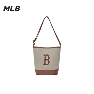 ของแท้100% MLB large LOGO canvas bag shoulder bag กระเป๋าสะพายข้าง