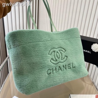 ►Chanel Plush Tote Bag Womens Handbag Fashion Casual Shoulder Bag Shopping Bag