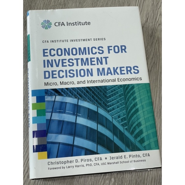 หนังสือ CFA Economics for Investment Decision Makers .ปกแข็ง