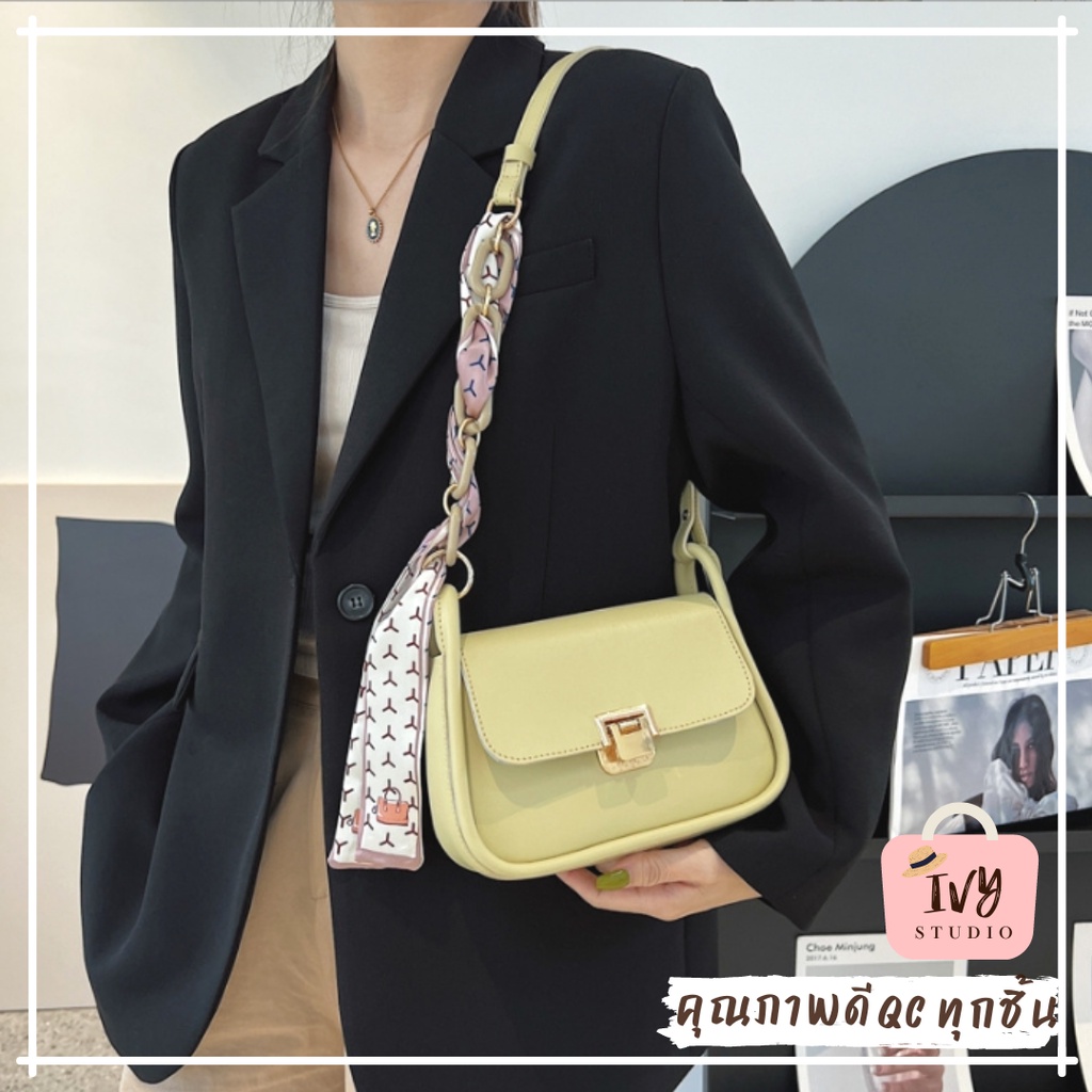 ivy กระเป๋าสะพายข้าง Sweet แบบใหม่ (A295) กระเป๋าสะพายไหล่ กระเป๋าหนังแฟชั่นเกาหลี