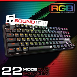 คีย์บอร์ดเกมส์มิ่ง SIGNO E-Sport รุ่น MAIDEN KB-761 TKL RGB Mechanical Gaming