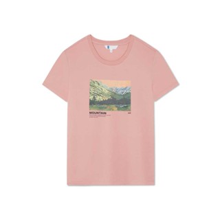 AIIZ (เอ ทู แซด) - เสื้อยืดคอกลมผู้หญิง พิมพ์ลายกราฟิก Womens Traveling Graphic T-Shirts