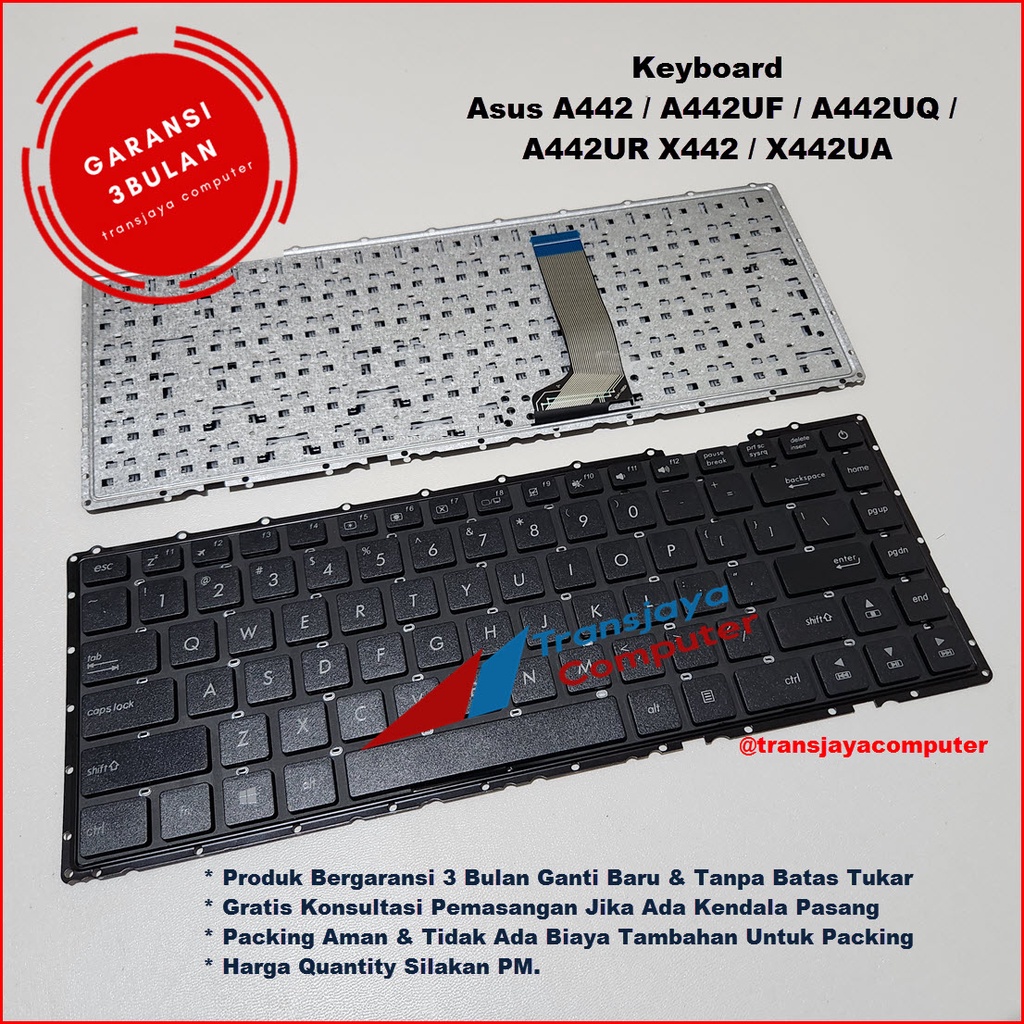 Asus A442 A442UF A442UQ A442UR A442U X442UA X442UQ X442UR แป้นพิมพ์แล็ปท็อป