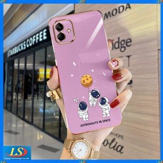 เคสโทรศัพท์มือถือ ลายการ์ตูนนักบินอวกาศ Nasa สําหรับ Samsung A04 A13 5G A04S A10 A01 A02S A03S A03 A02 XQ