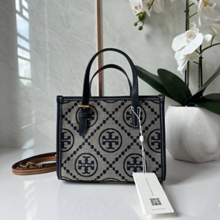 TORY BURCH T MINI MONOGRAM TOTE