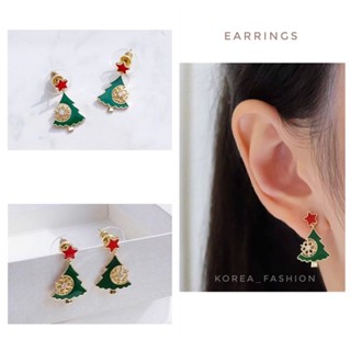 Christmas tree earrings