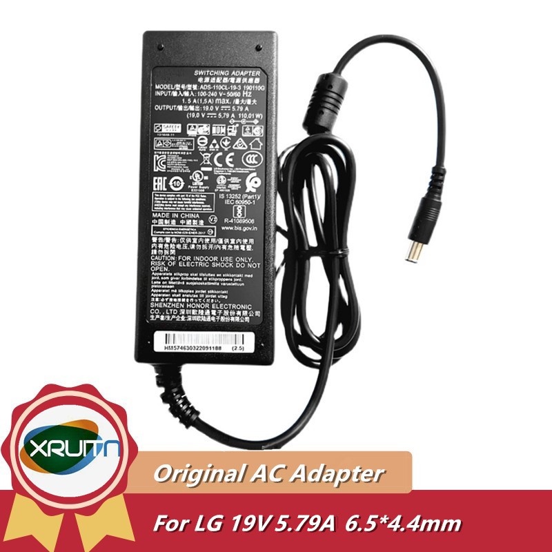 ของแท้ ADS-110CL-19-3 19V 5.79A 19.5V 5.65A AC DC Adapter สําหรับ LG TV Monitor โปรเจคเตอร์ 34UC98 3