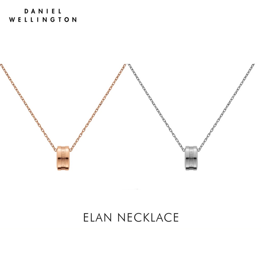 (ของแท้ประกันช้อป) Daniel wellington สร้อยคอ ELAN NECKLACE สีเงิน/สีโรสโกล