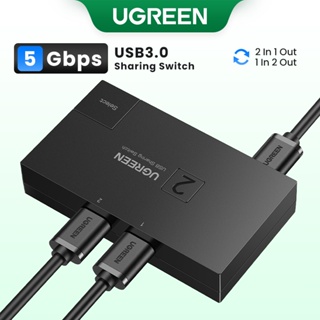 สวิตช์เลือก USB 3.0 5Gbps 2 in 1 สําหรับเครื่องพิมพ์ คีย์บอร์ด เมาส์