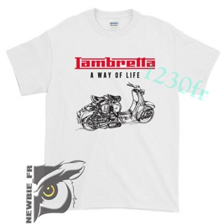 [COD] เสื้อยืดแขนสั้นลําลอง ผ้าฝ้าย 100% พิมพ์ลาย Lambretta Target Mod Scooter 900 พลัสไซซ์ สําหรับผู้ช