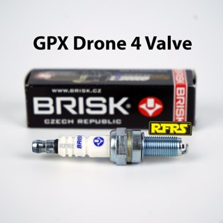 หัวเทียน BRISK COPPER RACING แกนทองแดง GPX Drone 4 Valve (C21RA) รองรับทุกน้ำมัน Made in EU