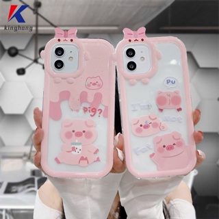 เคสโทรศัพท์มือถือ แบบนิ่ม ลายการ์ตูนมอนสเตอร์ และหมู 3D สําหรับ IPhone 12 11 13 14 PRO MAX 6 7 6S 8 14 Plus X XR XS MAX 11 12 13 Se 2020 6SPlus 7Plus 6Plus 8Plus 14Plus XSMAX