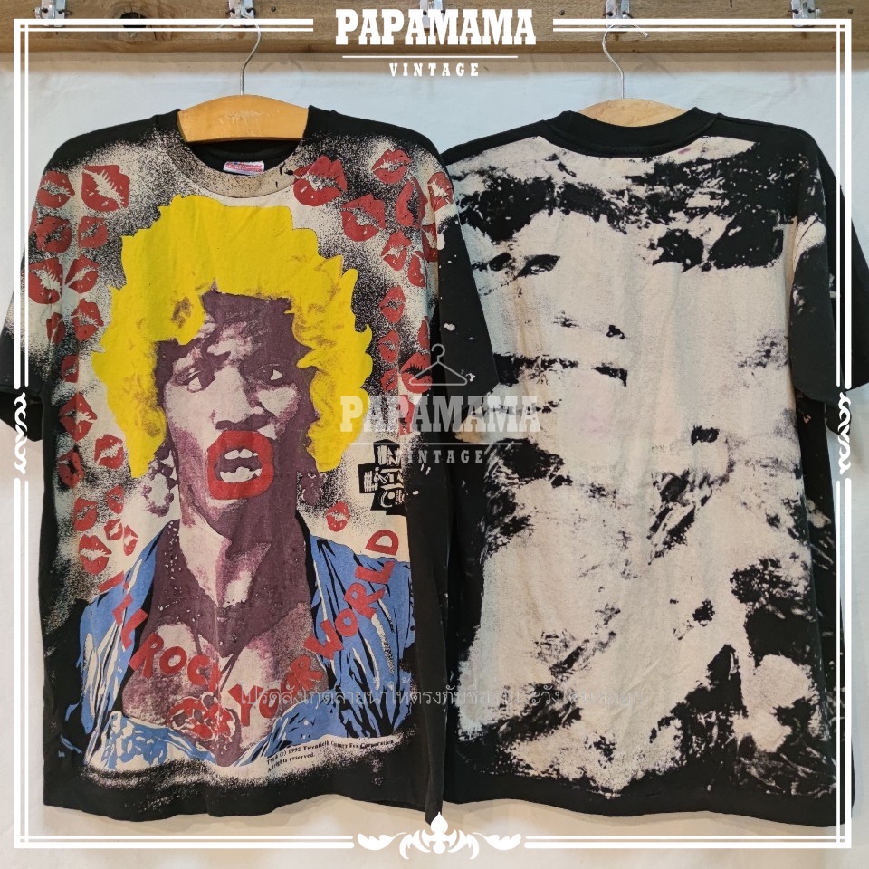 Jamie Foxx Mosquitohead Acid Wash ผ้ากัด 1980s ป้ายHarnes Made in