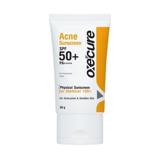 Oxe’cure Acne Sunscreen ครีมกันแดดสูตร Physical ไร้สารเคมีที่ทำร้ายผิวแบบ 100%