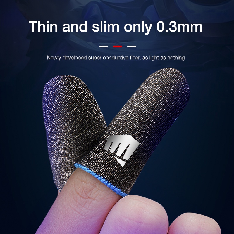 BlueWow Professional player Finger sleeves for Gaming High-end Product Mobile Phone Gaming Sweat-Proof Finger Cover Fingertip Gloves Game
