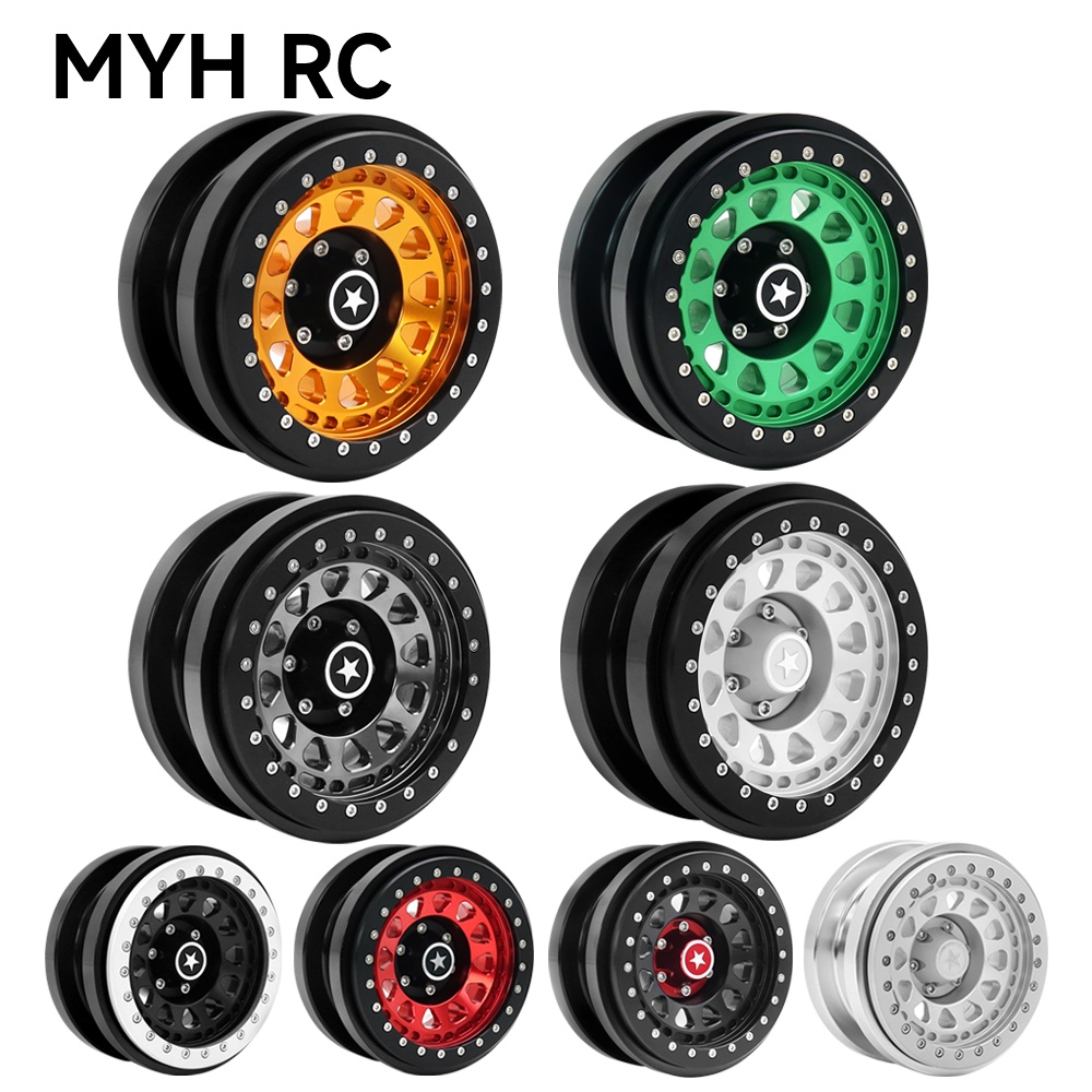 MYHRC Rc jeep CNC อลูมิเนียม 29 "Beadlock ล้อ Hub Rim สําหรับ 1/6 RC Crawler รถ Axial SCX6 Jeep JLU 